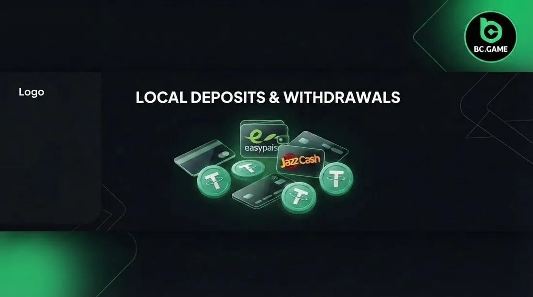 BC Game payments: crypto deposits, USDT, Easypaisa and JazzCash for Pakistan